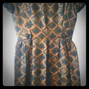 Mollie Parnis Quilted Dress, Medium